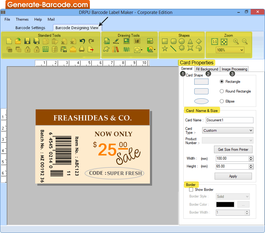Corporate Barcode Software