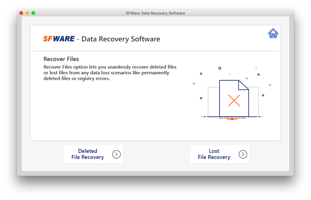 SFWare Deleted File Recovery Mac