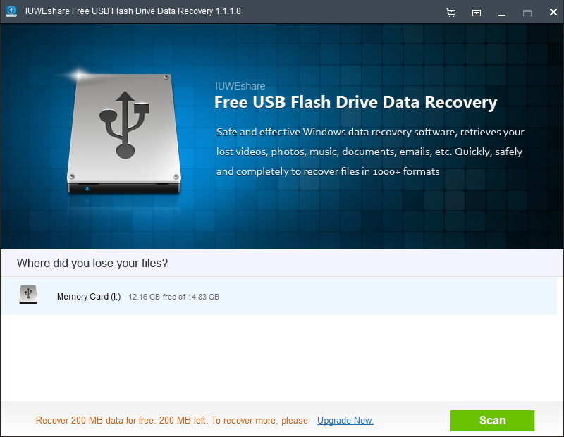 Free USB Flash Drive Data Recovery