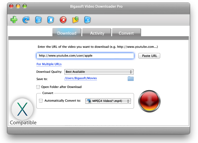 Bigasoft Video Downloader Pro for Mac