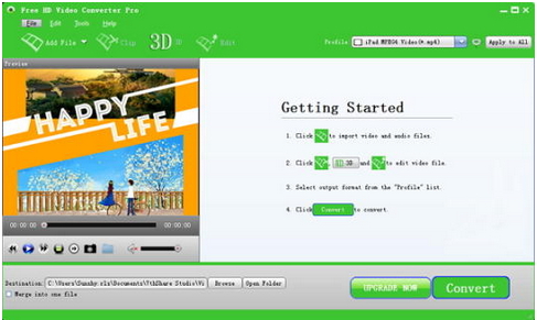 Free HD Video Converter Pro