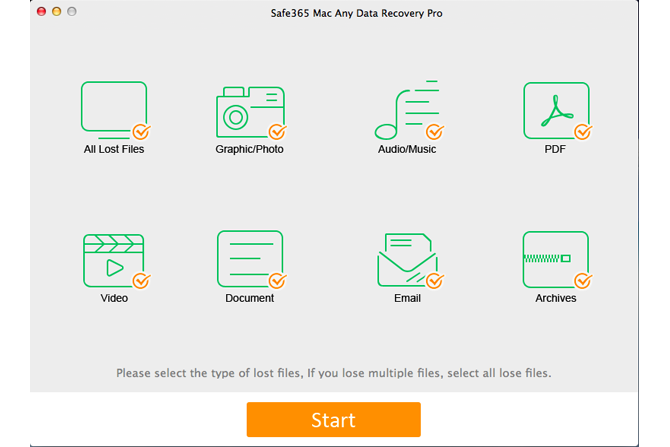 Safe365 Mac Any Data Recovery Pro