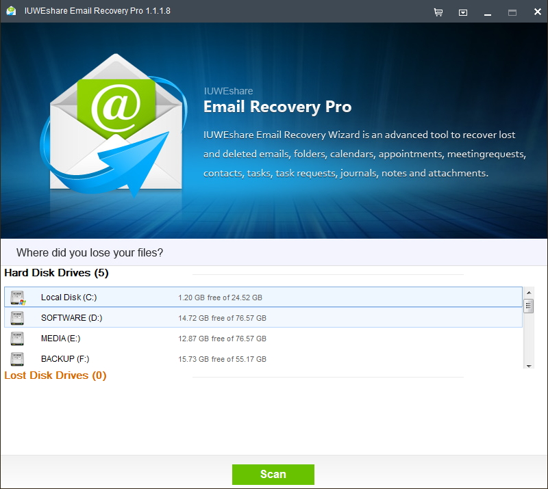 IUWEshare Email Recovery Pro