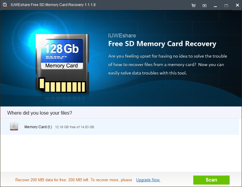 Free SD Memory Card Recovery 