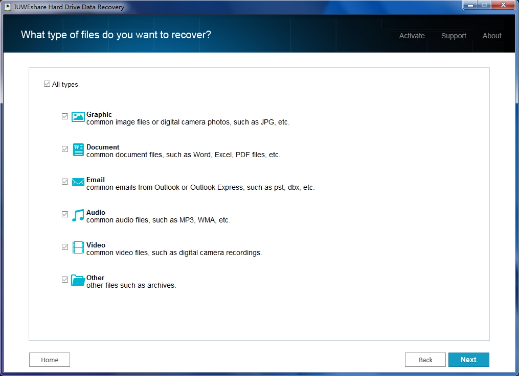 IUWEshare Hard Drive Data Recovery