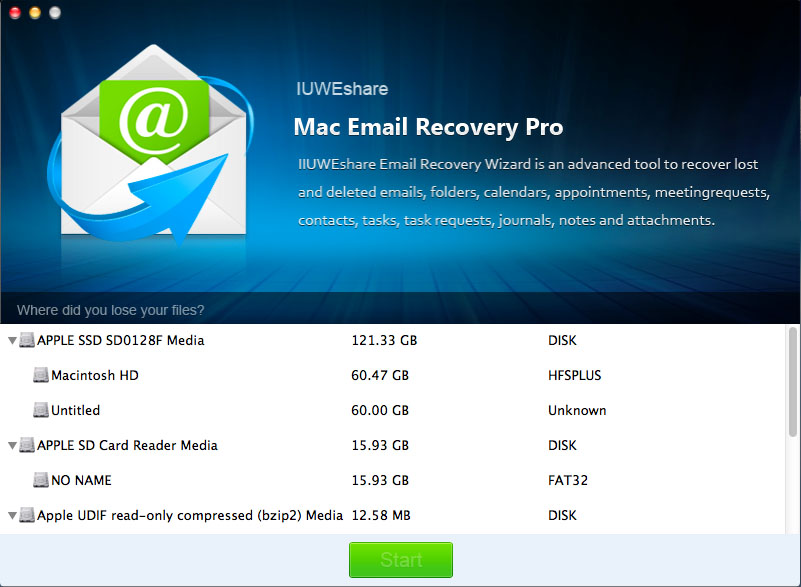 Mac Free Email Recovery