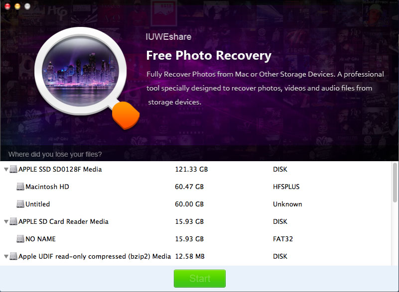 Mac Free Photo Recovery