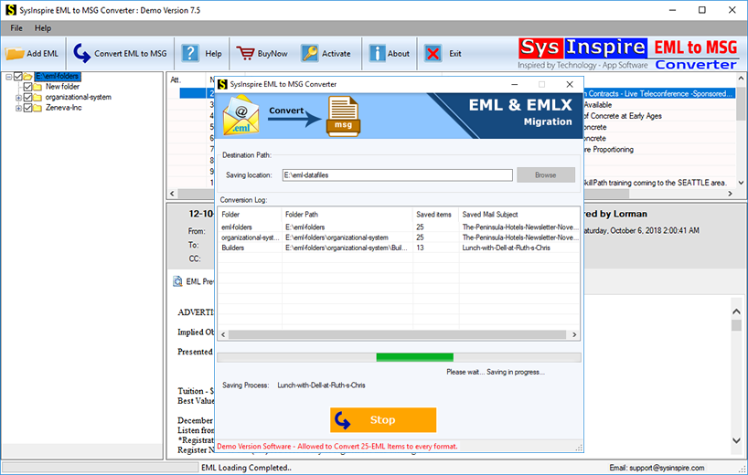 EML to MSG Converter