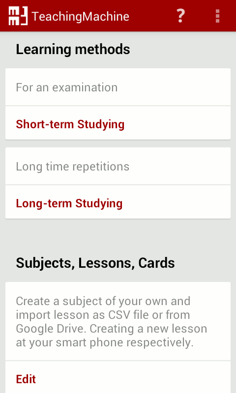 MM3-TeachingMachine - Vocabulary Builder - Learning with my mobile