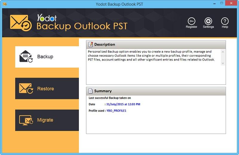 Yodot Backup Outlook PST