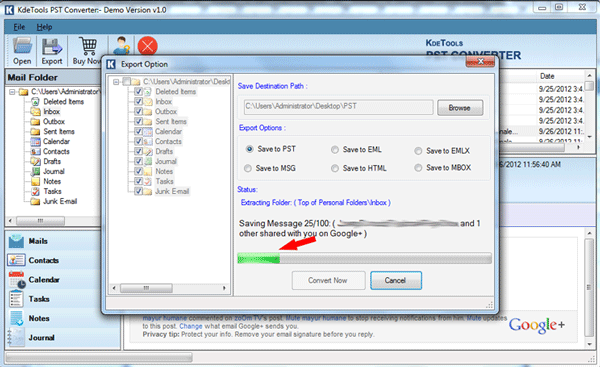 Convert PST to MBOX Free