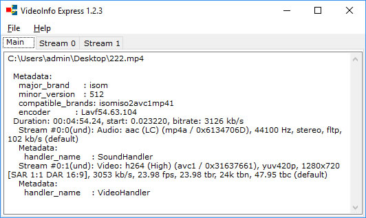 VideoInfo Express