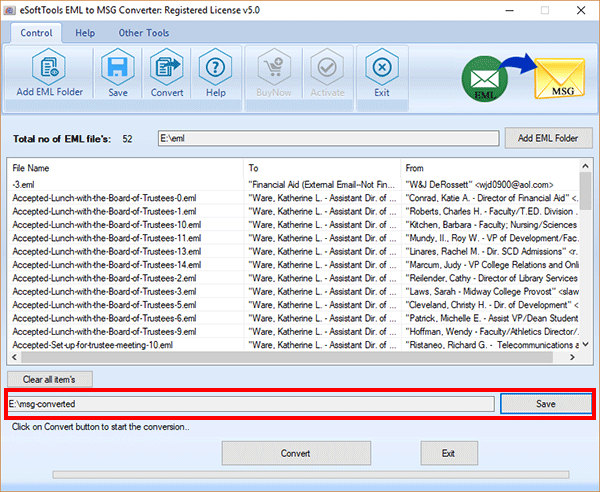 Convert EML to MSG File