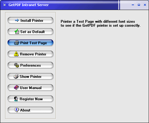 GetPDF Intranet Server