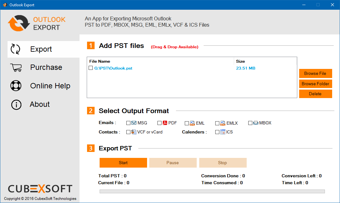 Outlook Export