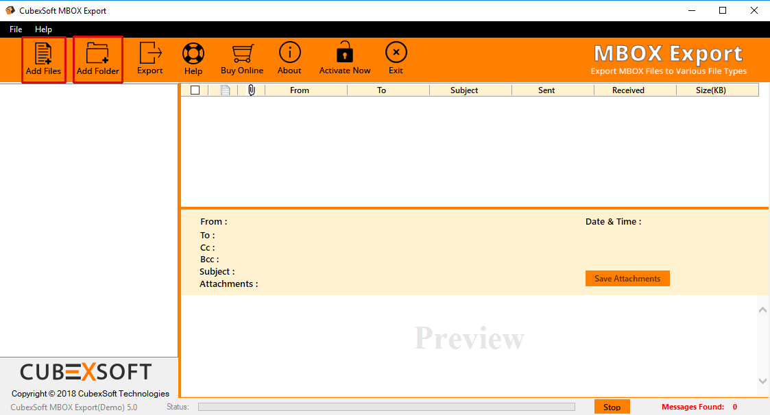MBOX Export