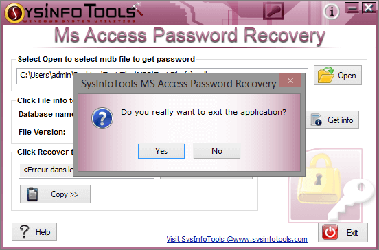 SysInfoTools MDB Password Recovery
