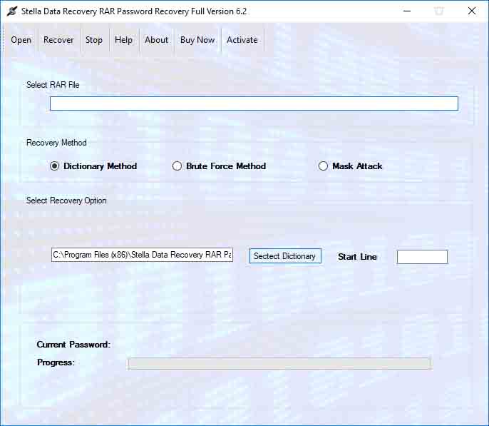 SDR RAR File Password Cracker Software