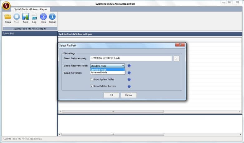 SysInfo MDB file Viewer