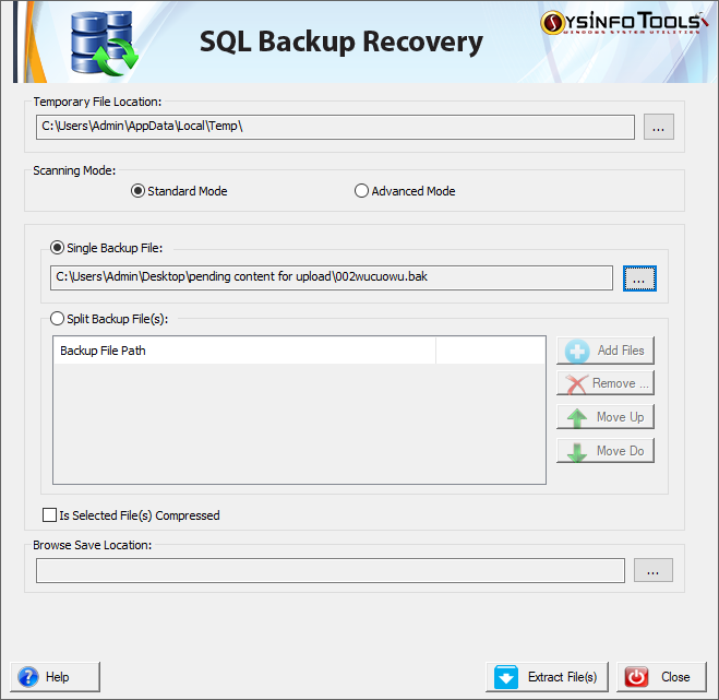 SysInfoTools SQL Backup Recovery