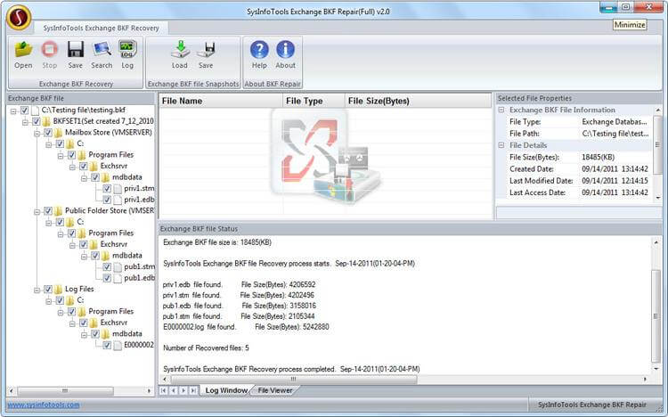 Exchange BKF Recovery Software