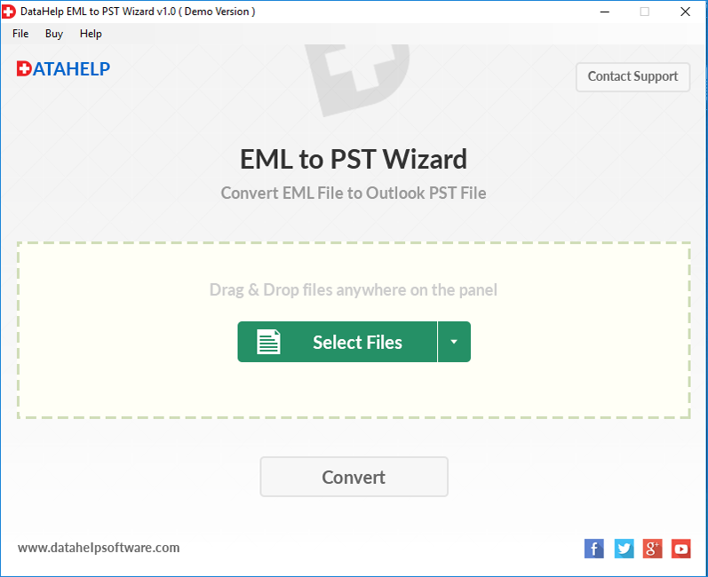 DataHelp EML to PST Converter