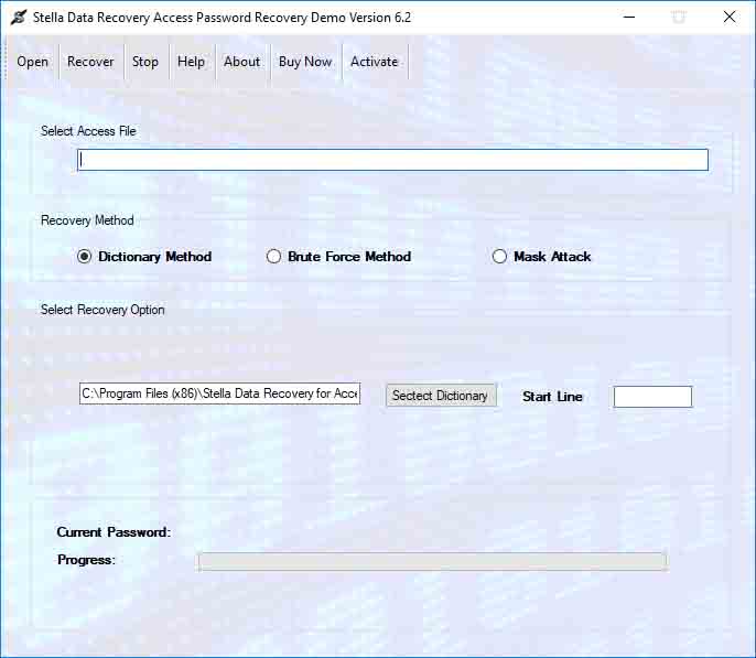 MDB File Password Recovery Software