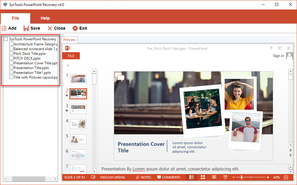 SysTools PowerPoint Recovery