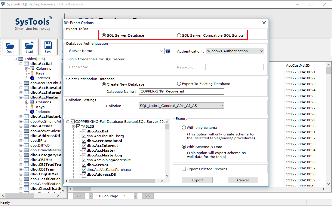 SysTools SQL Backup Recovery