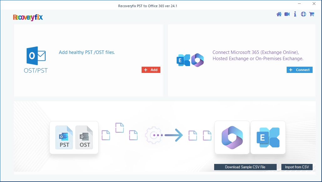 Recoveryfix Import PST to Office 365