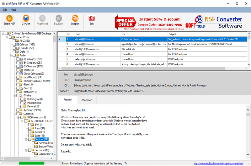 DigiCool NSF to PST Converter