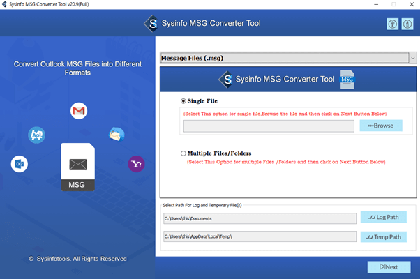 SysInfoTools MSG Converter