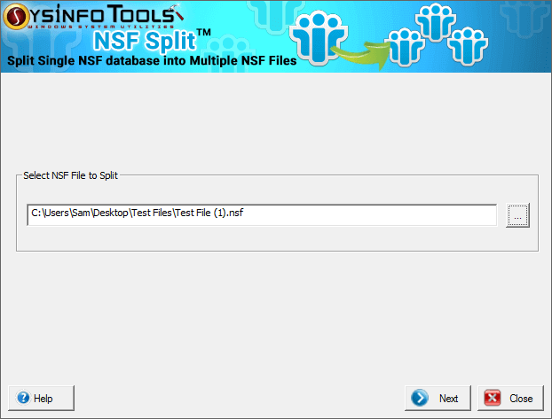 Split Lotus Notes Archive Software