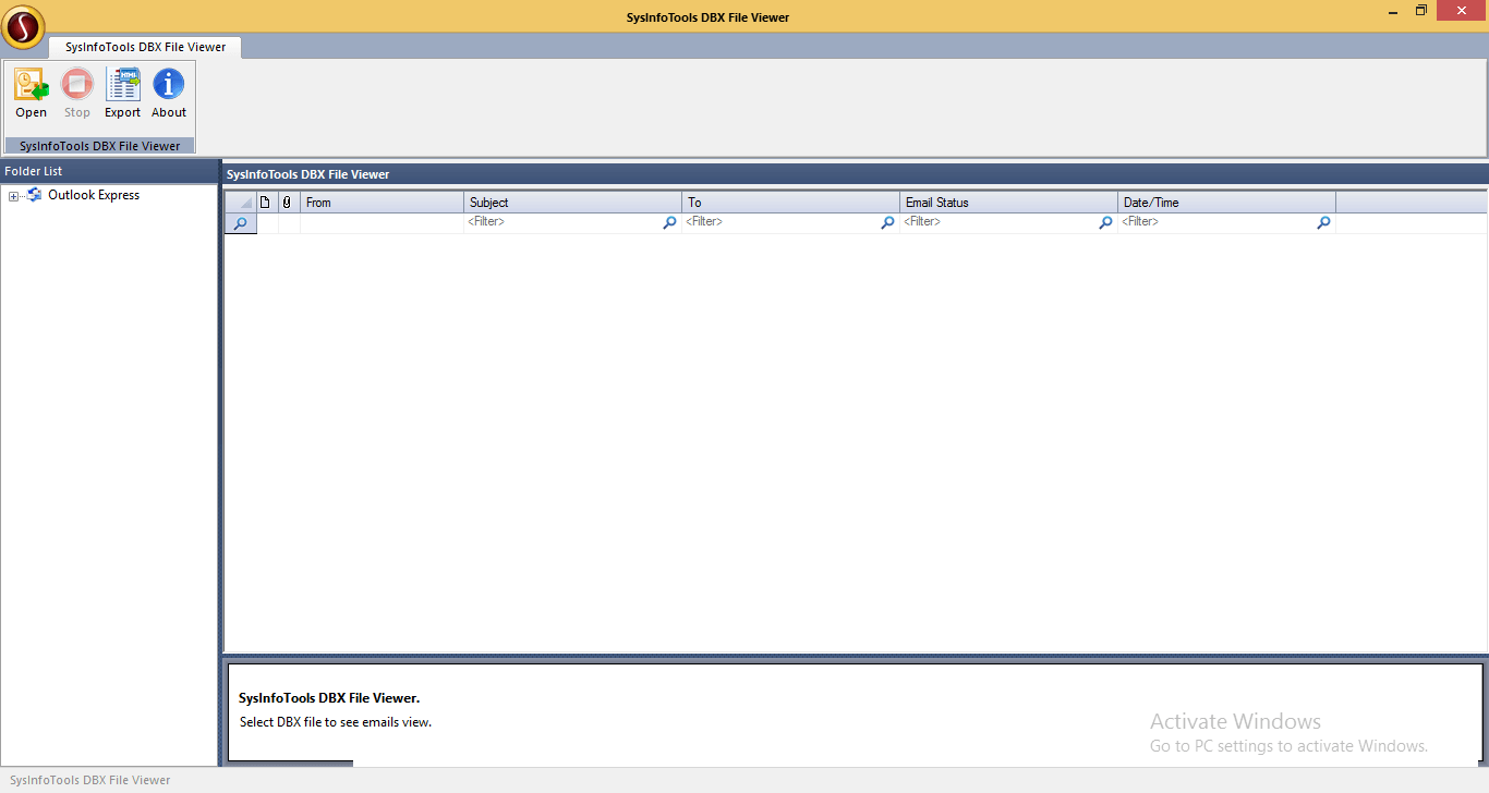 SysInfoTools DBX Viewer Tool