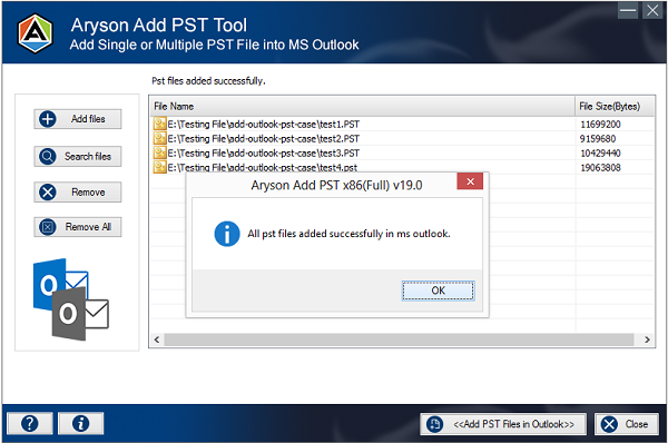 Add PST File to MS Outlook