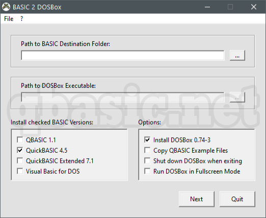 BASIC 2 DOSBox