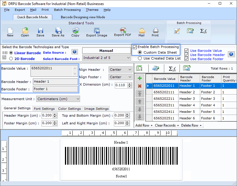 Industrial Barcode Label Maker Software