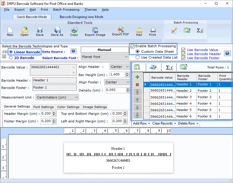 Postal and Shipping Barcode Maker