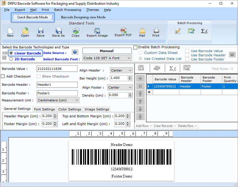 Packaging Barcode Label Maker Software
