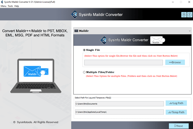 SysInfo Maildir Converter Tool