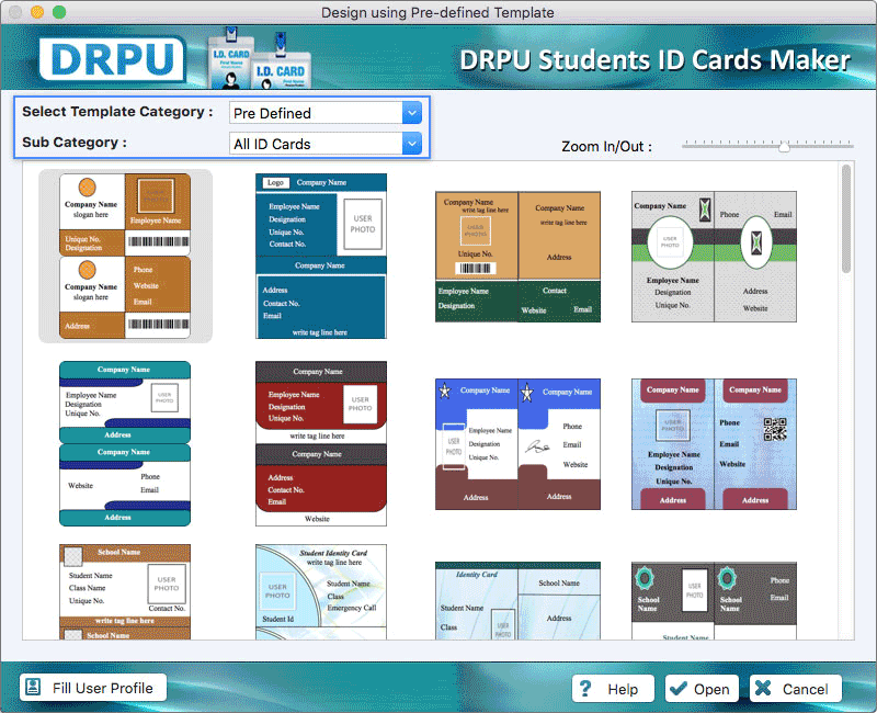 Mac Students ID Cards Maker Software