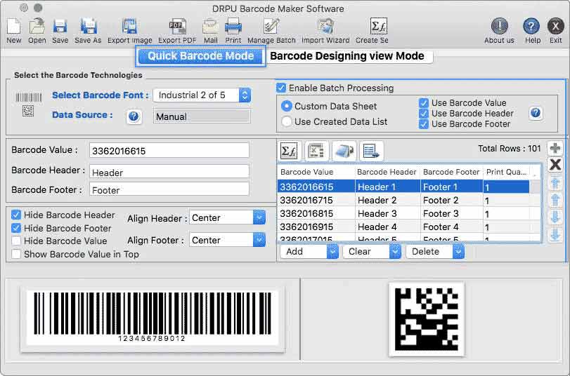 Barcode Maker for Apple Mac OS X