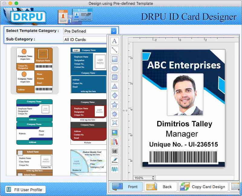 ID Card Printing App for Apple Mac OS