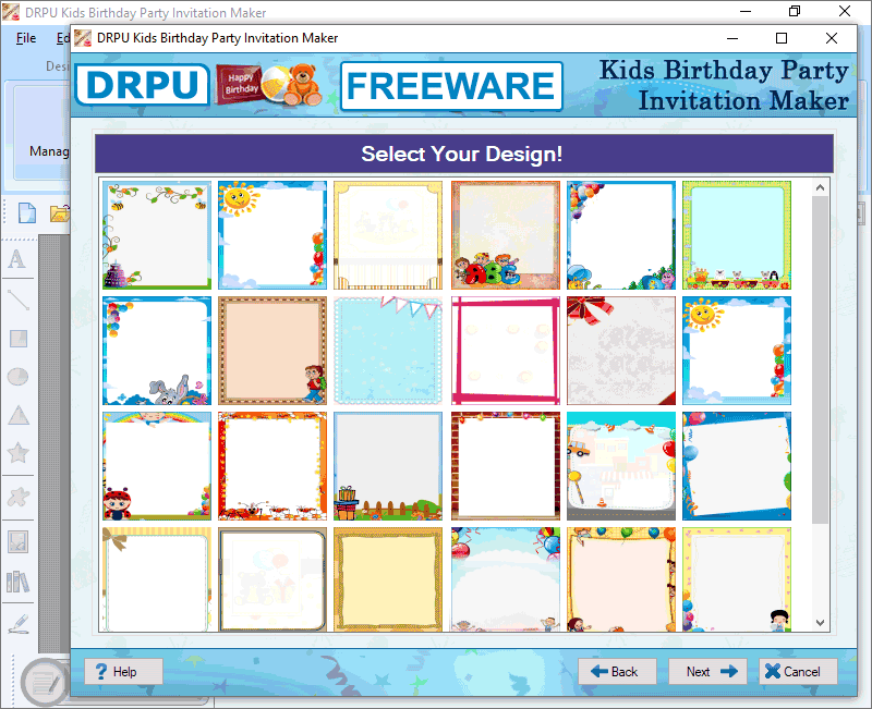Freeware Kids Birthday Invitation Maker
