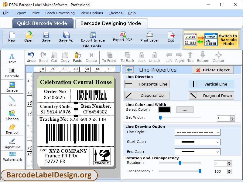 Create Barcodes and Labels