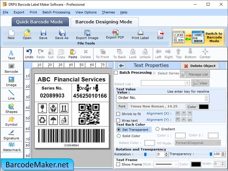Product Tag Barcode Maker