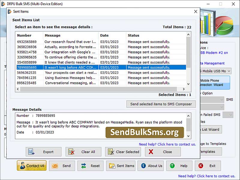 Send Bulk SMS GSM Mobile