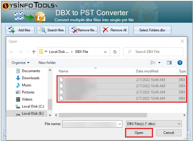 Sysinfo DBX to PST Converter