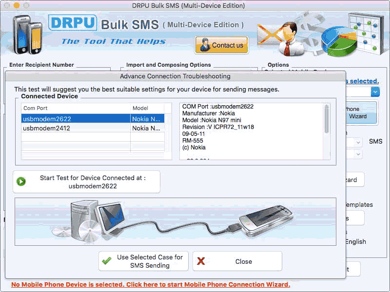 MacOS Multi Device Bulk SMS Application