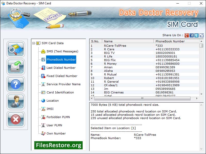 USB Sim Card Backup